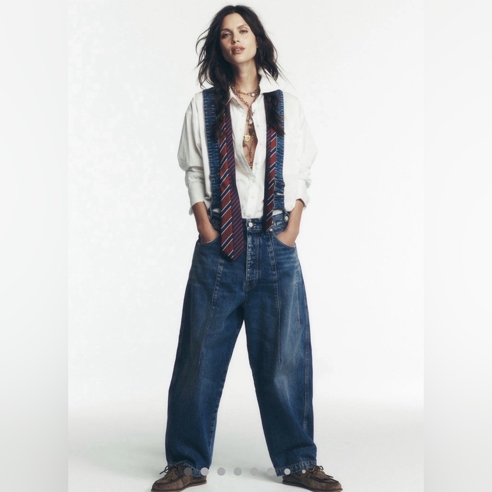 Free People Berkley Suspender Jeans We The Free Removable Adjustable Straps